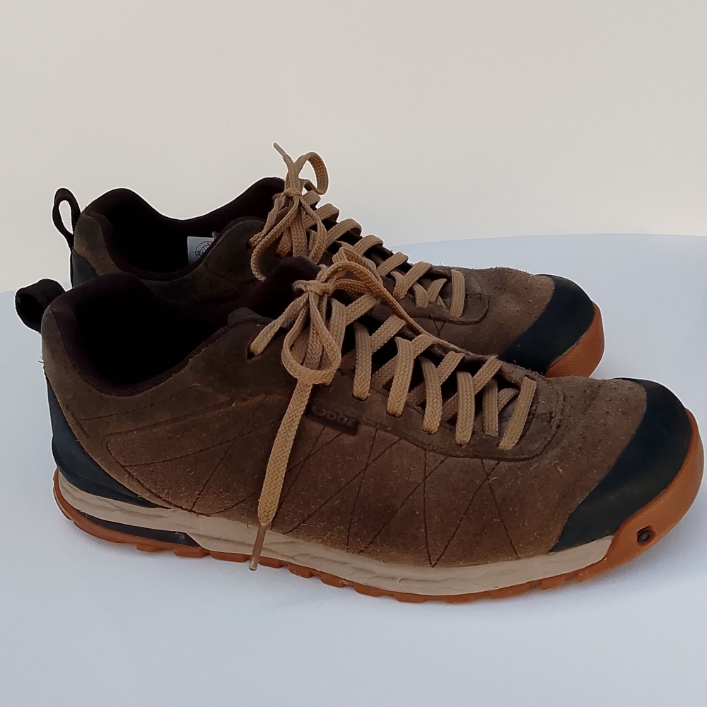 Oboz Men's Low Bozeman Brown Leather Hiking Boots Size 9 Fits Like A 10 - Picture 2 of 13